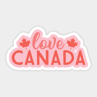 LOVE CANADA! Sticker